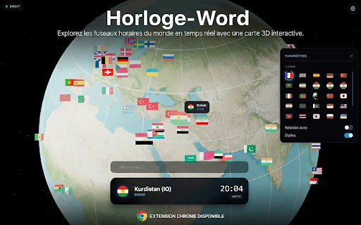 Horloge - World Time Map screenshot