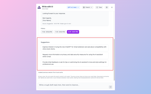 ChatGPT for Gmail — AI Email Assistant screenshot