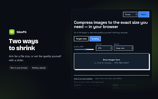 Compress Images to Target Size | SlimFit screenshot