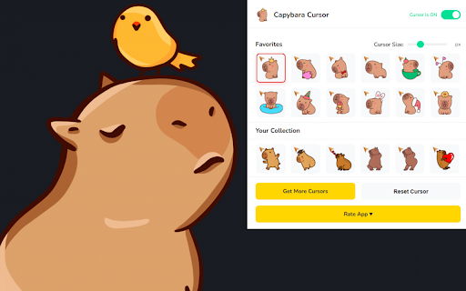 Capybara Cursor ★ Custom Cursor for Chrome™ screenshot