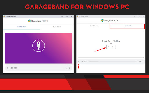 GarageBand for windows PC, Mac- Free Download screenshot