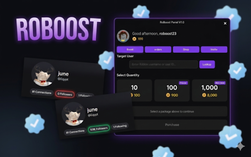 RoBoost: Boost your Roblox Followers screenshot