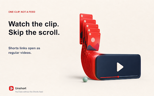 Unshort: Remove YouTube Shorts screenshot