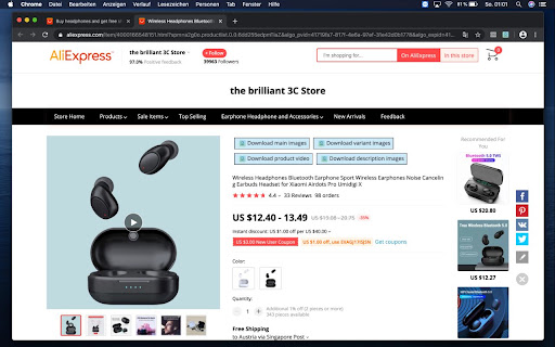 AliDownloader | Download AliExpress images screenshot