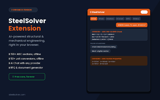 SteelSolver Extension screenshot