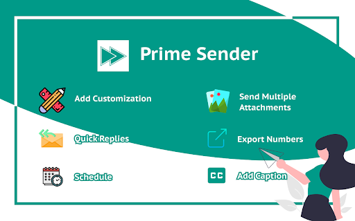 Prime Sender - Free WhatsApp Web Message Sender screenshot