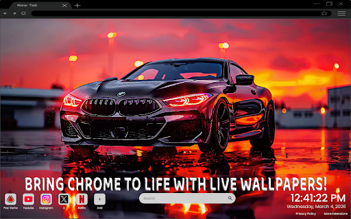 BMW M5 F90 Live Wallpaper Features screenshot