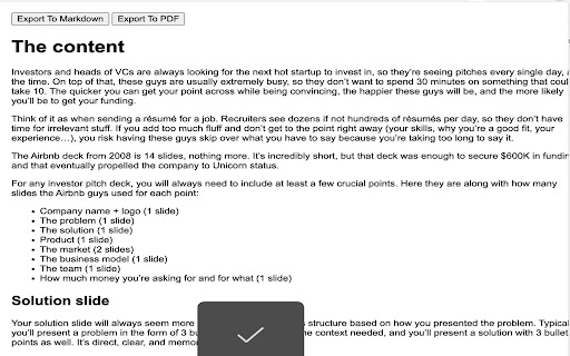 Webpage to Markdown and PDF screenshot