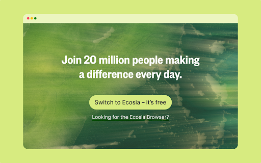 Ecosia - The search engine that plants trees screenshot