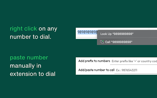Call From Browser: Click-to-Call screenshot