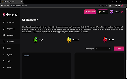 Netus AI screenshot
