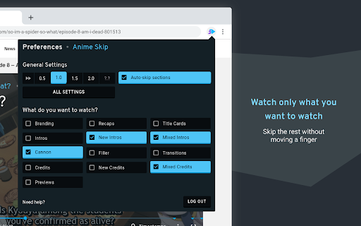 Anime Skip Player screenshot