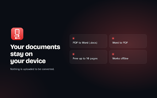 PDF to Word — Word to PDF | DocFlip screenshot