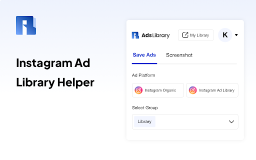 Ad Library Helper - Facebook and Instagram screenshot