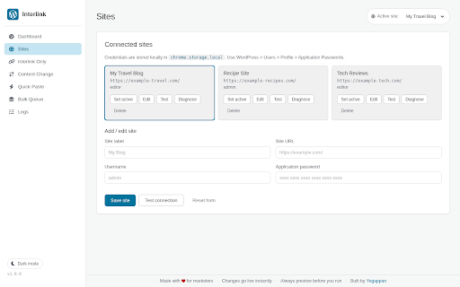 WordPress Blog Interlink screenshot