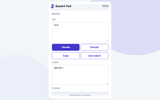 Base64 Pad screenshot