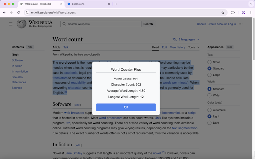 Word Counter Plus screenshot