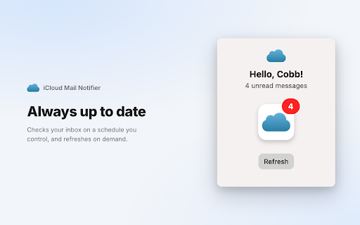 iCloud Mail Notifier - Email Alerts screenshot