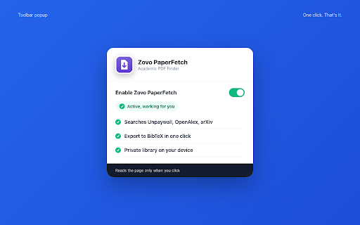 Zovo PaperFetch - Academic PDF Finder screenshot