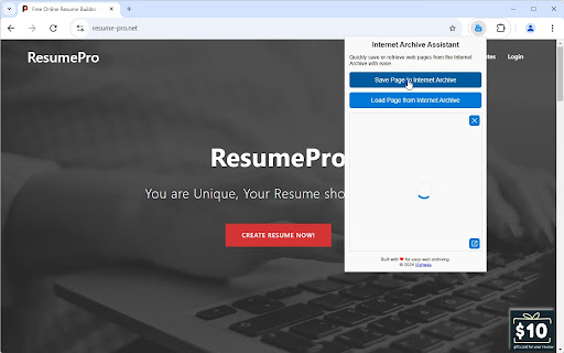 Internet Archive Assistant screenshot