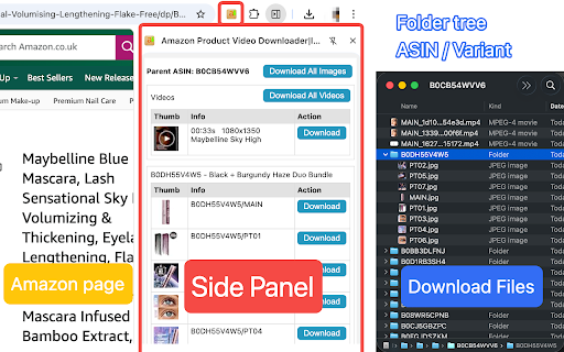 Amazon Product Video Downloader - Images bulk download screenshot