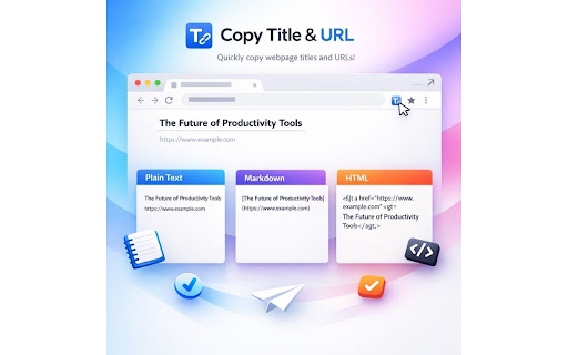 Copy Title & URL screenshot