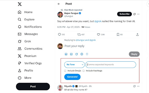 TweetStorm.ai: AI-powered Tweet Generator screenshot