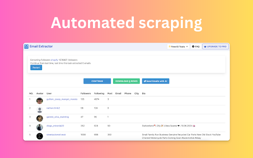 Email Extractor - Email Scraper and Extractor for Social Media screenshot