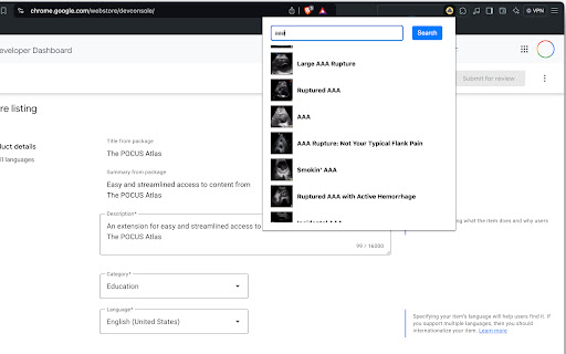 The POCUS Atlas screenshot