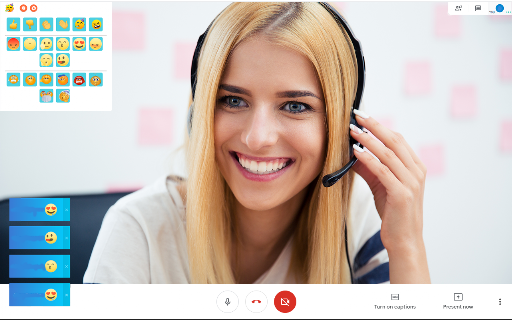 Reactions for Google Meet screenshot