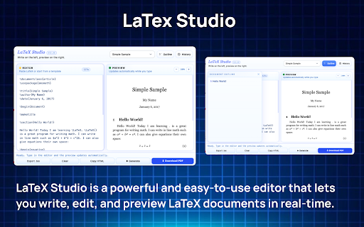 LaTeX Studio screenshot