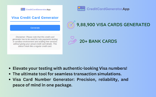 Visa Card Number Generator screenshot