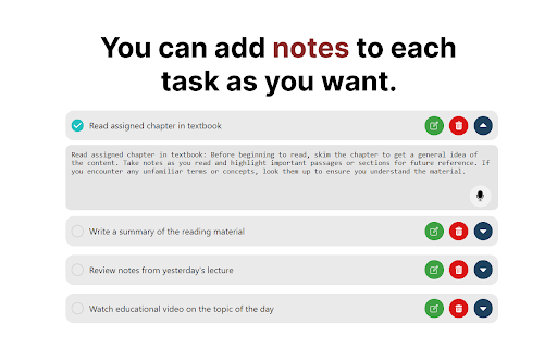 ToDoList for Chrome | by voice screenshot