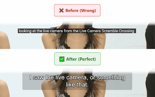 YouTube Perfect Subtitles - Improve Youtube Subtitles & Translation with AI screenshot