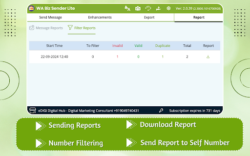 WABiz Free Bulk Sender (Lite) screenshot