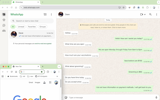 WhatsApp AI Assistant screenshot