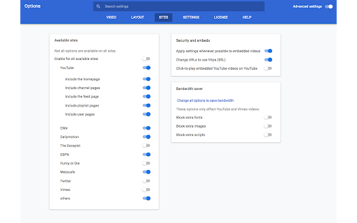 SPOI Options screenshot