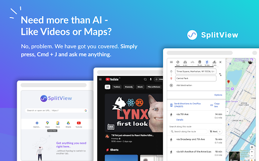 Gemini in Chrome by SplitView - Free AI Chat Assistance & more.. screenshot