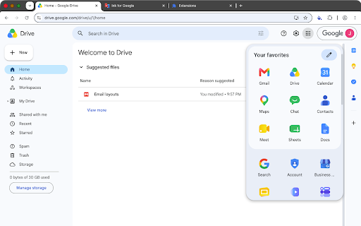 Ink for Google™ screenshot