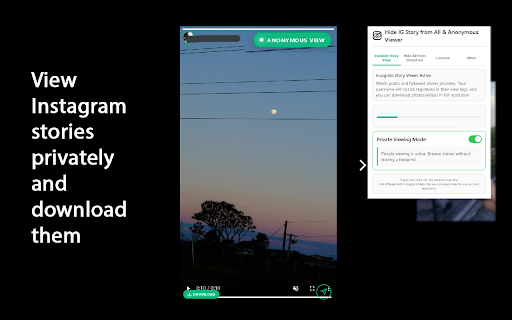 Hide IG Story from All & Anonymous Story Viewer screenshot