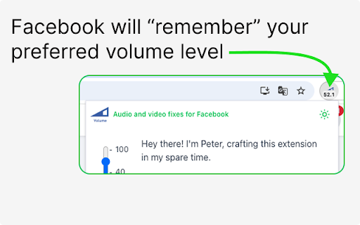 Audio and video fixes for Facebook screenshot