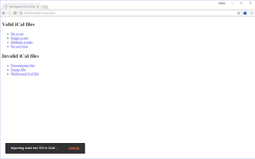 ICS to GCal screenshot