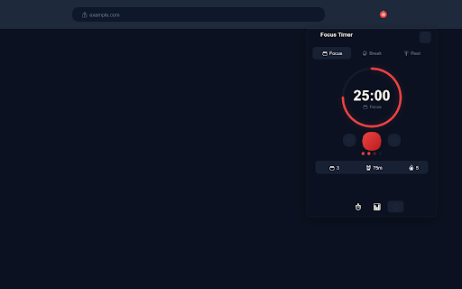 Focus Timer - Free Pomodoro & Simple Productivity Bar screenshot