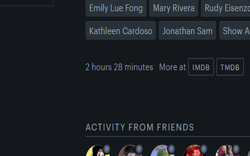 Letterboxd Hours and Minutes screenshot
