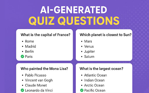 AI Quiz Generator - Instant Assessment Quiz Builder screenshot