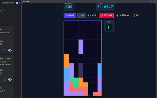 Tatris, a Block Game by AI Muse (Beta) screenshot