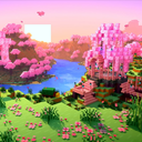 Minecraft Relaxing Cherry Grove Live Wallpaper icon