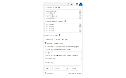 Email Exporter screenshot