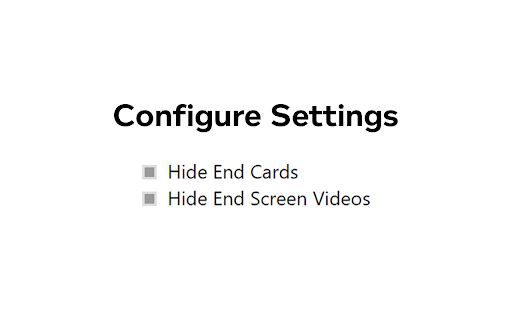 Remove YouTube End Cards & End Screen Videos screenshot