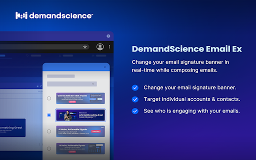 DemandScience Chrome Extension screenshot